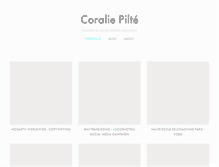 Tablet Screenshot of coraliepilte.com